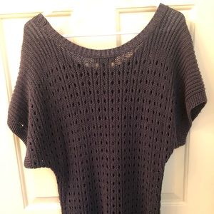 BANANA REPUBLIC navy fisherman knit sweater